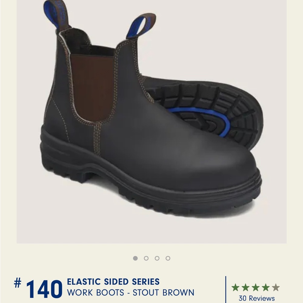 Blundstone 140 Steel toe work boot M8/W10 like new!!!